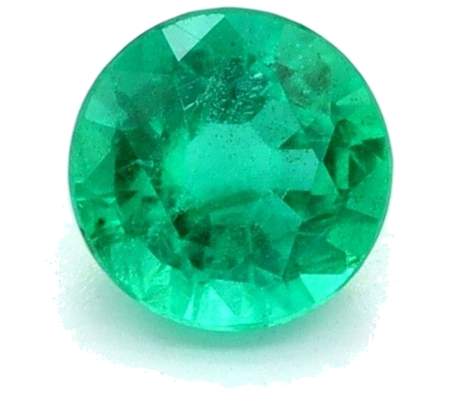 0.32 carat GREEN Round Smaragdas (1)