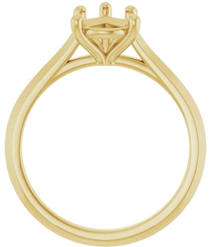 Sužadėtuvių Žiedas „Solitaire“ 585 Geltonojo Aukso Pear Shape 10mm x 7mm (2)