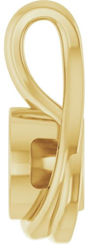 Pakabukas „Bezel-Set Solitaire Freeform“ 14k yellow gold Round 5.8mm (3)