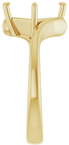 Sužadėtuvių Žiedas „Solitaire Bypass“ 10k yellow gold Square 7mm (4)