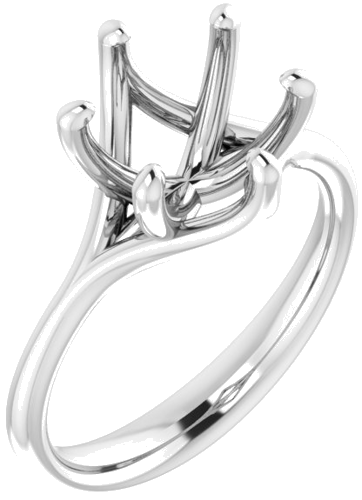 Sužadėtuvių Žiedas „Solitaire“ 950 Platinos Round 9mm (1)