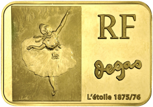 2007 France Edgar Degas 20 euro gold coin (1)