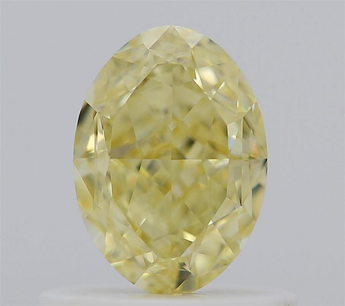 0.69 carat Fancy Yellow-VS2 Natūralus Oval Deimantas (1)