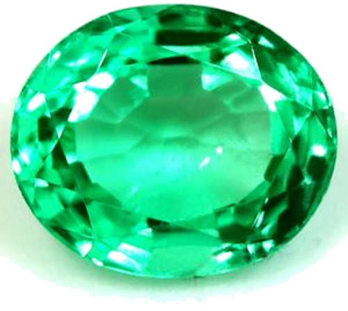 0.68 carat GREEN Oval Smaragdas (1)