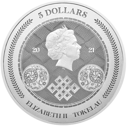 1 oz Chronos Tokelau sudraba monēta (Dažādi gadi) (3)