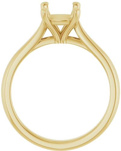 Sužadėtuvių Žiedas 14k yellow gold Elongated Cushion 9mm x 7mm (2)