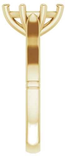 Sužadėtuvių Žiedas „Solitaire“ 585 Geltonojo Aukso Marquise 10mm x 5mm (4)