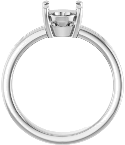 Sužadėtuvių Žiedas „Solitaire“ 950 Platinos Oval 9mm x 7mm (2)