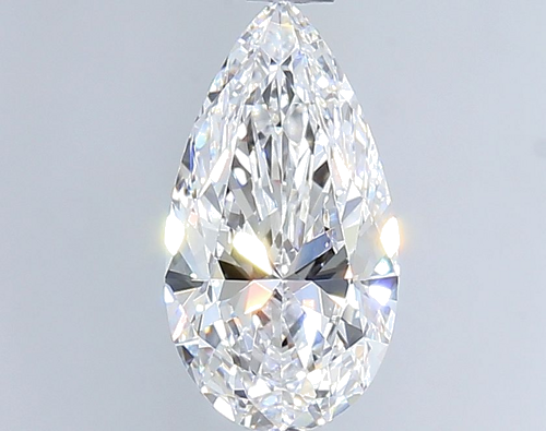 1.0 carat D-IF Natūralus Pear Deimantas (1)