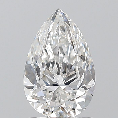 1.21 carat F-SI1 Natūralus Pear Deimantas (1)