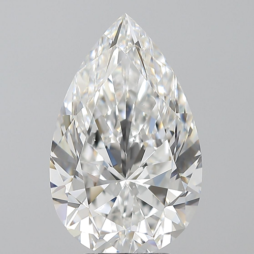 5.12 carat F-VS2 Natūralus Pear Deimantas (1)