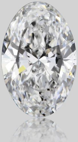 0.45 carat D-SI2 Natūralus Oval Deimantas (1)