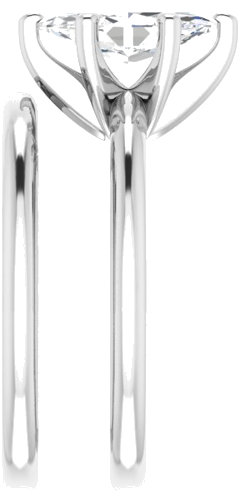 Sužadėtuvių Žiedas „Solitaire“ 585 Baltojo Aukso Marquise 10mm x 5mm (9)