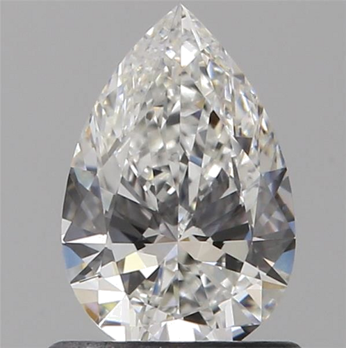 0.7 carat F-VVS2 Natūralus Pear Deimantas (1)