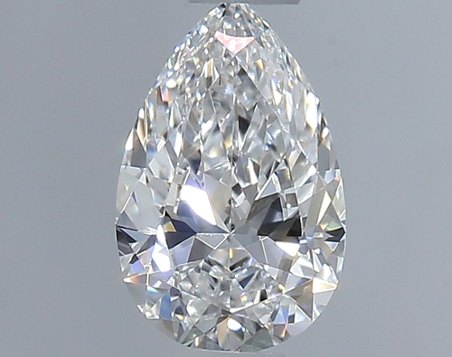 0.42 carat D-VVS2 Natūralus Pear Deimantas (1)