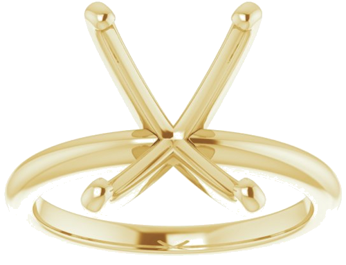 Sužadėtuvių Žiedas „Solitaire“ 585 Geltonojo Aukso Emerald 11mm x 9mm (3)