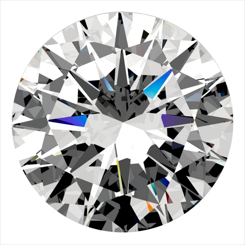 0.5 carat E-VS2 Very Good cut Natūralus Round Deimantas (1)