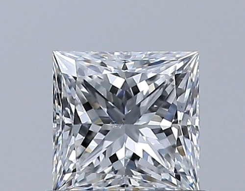 0.61 carat E-SI1 Natūralus Princess Deimantas (1)