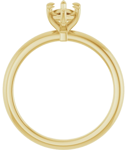 14K Yellow 10x5 mm Marquise Solitaire Engagement Ring Mounting (2)