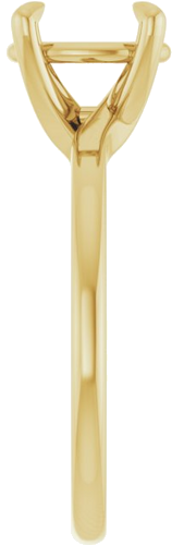 Sužadėtuvių Žiedas 14k yellow gold Oval 9mm x 7mm (4)