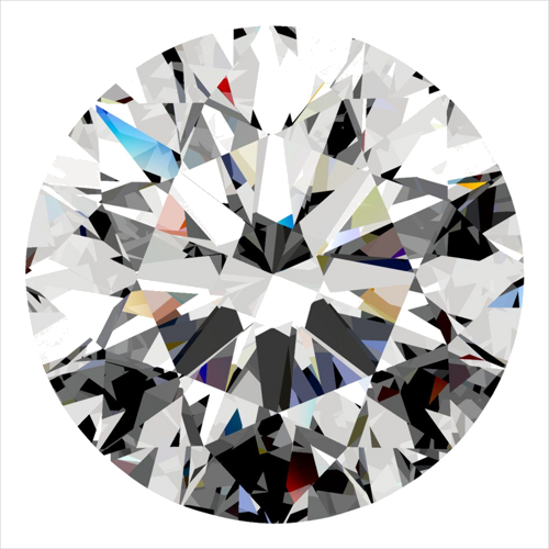 0.41 carat G-VVS2 Excellent cut Natūralus Round Deimantas (1)
