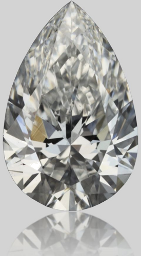 0.32 carat D-VVS2 Natūralus Pear Deimantas (1)