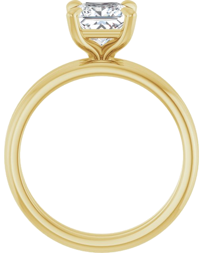 Sužadėtuvių Žiedas „Solitaire“ 10k yellow gold Square 6mm (7)