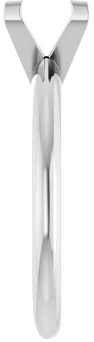 Sužadėtuvių Žiedas „V-End Solitaire“ 585 Baltojo Aukso Square 6mm (4)