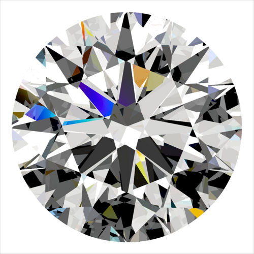 0.4 carat E-VVS1 Excellent cut Natūralus Round Deimantas (1)