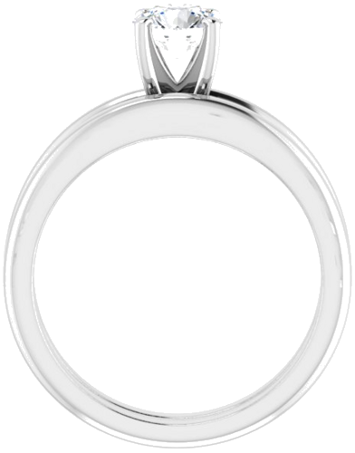 Sužadėtuvių Žiedas „Solitaire“ 950 Platinos Round 5.5mm (7)