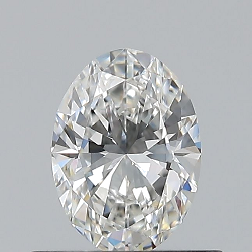 0.5 carat F-VVS2 Natūralus Oval Deimantas (1)