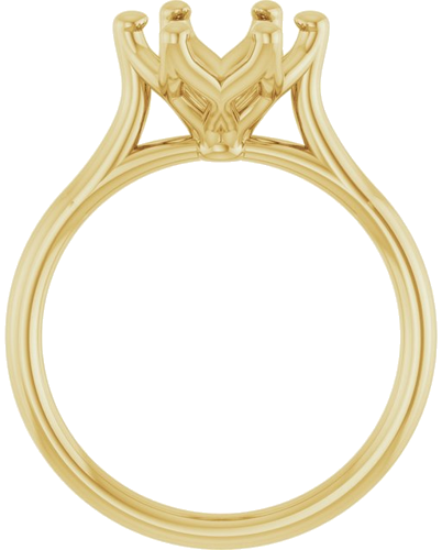 Sužadėtuvių Žiedas „Cathedral-Style Solitaire“ 14k yellow gold Round 8.2mm (2)