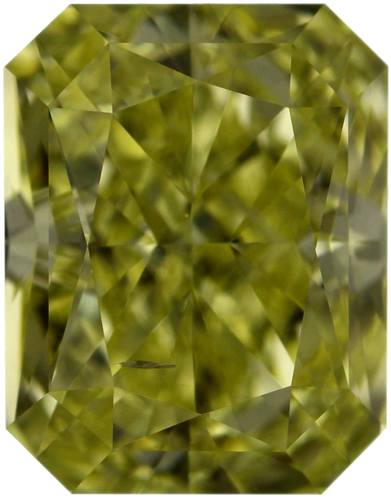 1.0 carat Fancy Intense Yellow-SI1 Natūralus Radiant Deimantas (1)