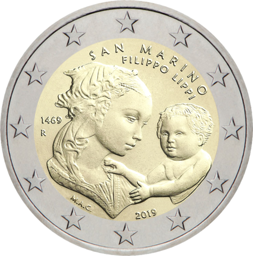 2019 San Marino Filippo Lippi  2 euro coin (3)