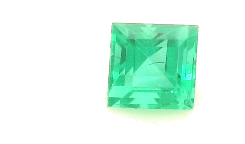 0.26 carat GREEN Square Smaragdas (1)
