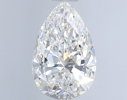 0.5 carat D-VVS2 Natūralus Pear Deimantas (1)