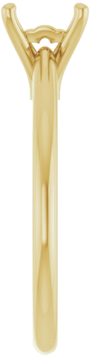 Sužadėtuvių Žiedas 14k yellow gold Square 5mm (4)