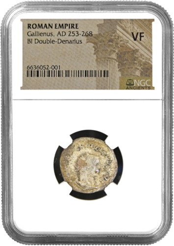 II denarai Imperatorius Gallienus (253-268 m.) Romos Imperija sidabrinė moneta VF (1)