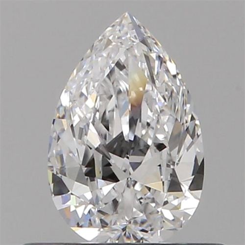 0.4 carat D-VVS2 Natūralus Pear Deimantas (1)