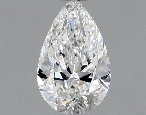 0.55 carat F-VS1 Natūralus Pear Deimantas (1)