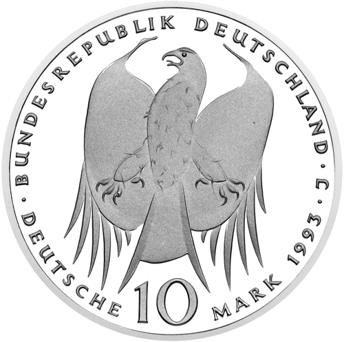 10 Marks Robert Koch 1993 Germany Silver Coin (2)