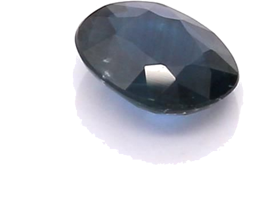 0.74 carat BLUE BRILLIANTSTEP cut Oval Safyras (1)