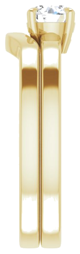 Sužadėtuvių Žiedas „Claw-Prong Solitaire“ 14k yellow gold Round 4.8mm (9)