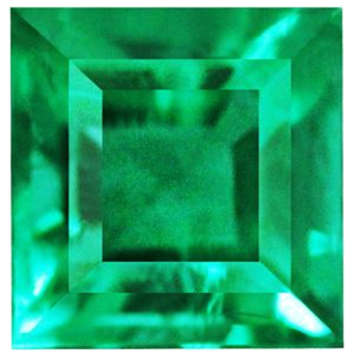 0.5 carat GREEN Square Smaragdas (1)