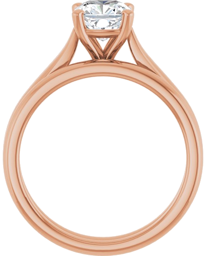 Sužadėtuvių Žiedas „Solitaire“ 585 Rožinis Aukso Cushion 6mm (7)