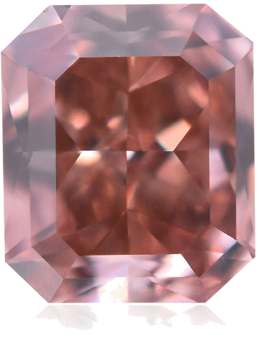 0.18 carat Fancy Deep Orangey Pink-VVS2 Natūralus Radiant Deimantas (1)