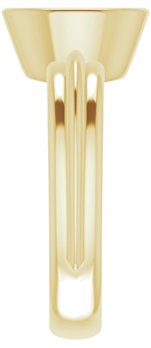 Sužadėtuvių Žiedas „Bezel-Set Solitaire“ 585 Geltonojo Aukso Oval 9mm x 7mm (4)