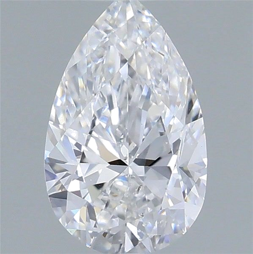 0.6 carat D-SI2 Natūralus Pear Deimantas (1)