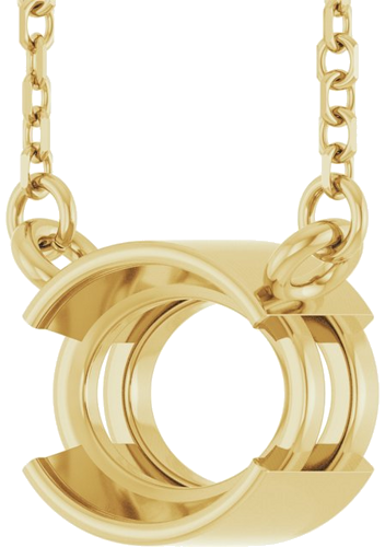 Pakabukas „Half-Bezel Solitaire“ 14k yellow gold Oval 8mm x 6mm (2)