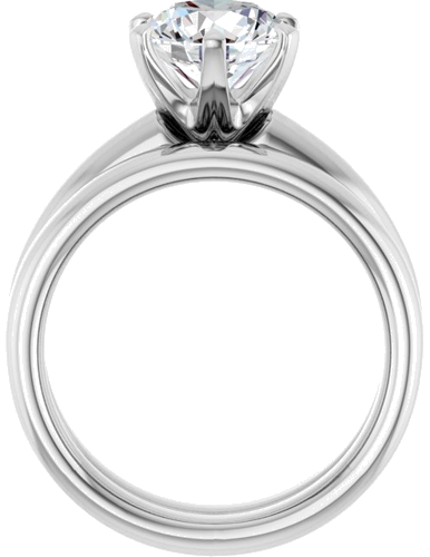 Sužadėtuvių Žiedas „Solstice Solitaire®“ 950 Platinos Round 8.2mm (7)